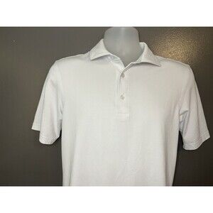 Vineyard Vines Polo Shirt Mens XS White Jim Nantz Pima Cotton Golf Stretch